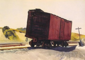 エドワード・ホッパー Painting - トゥルーロの貨車 エドワード・ホッパー